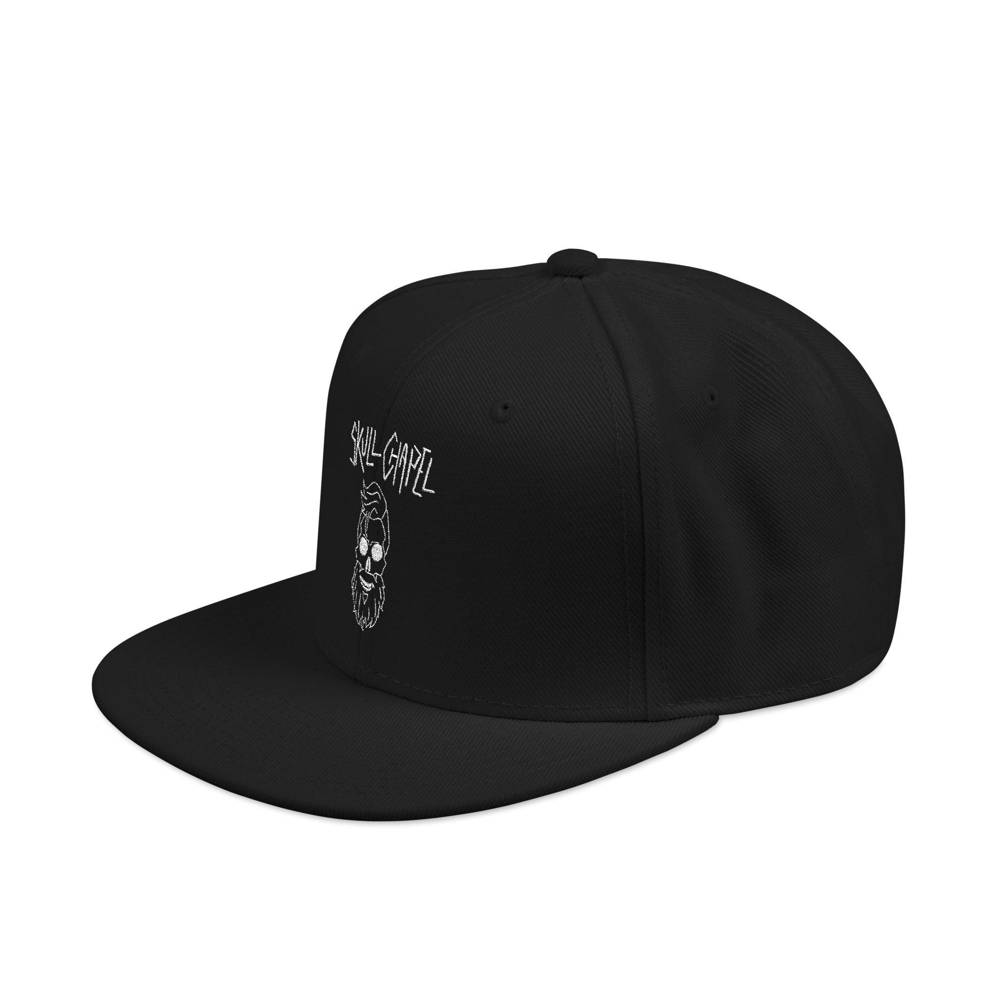 Skull Chapel Hat | Flat-bill snapback hat