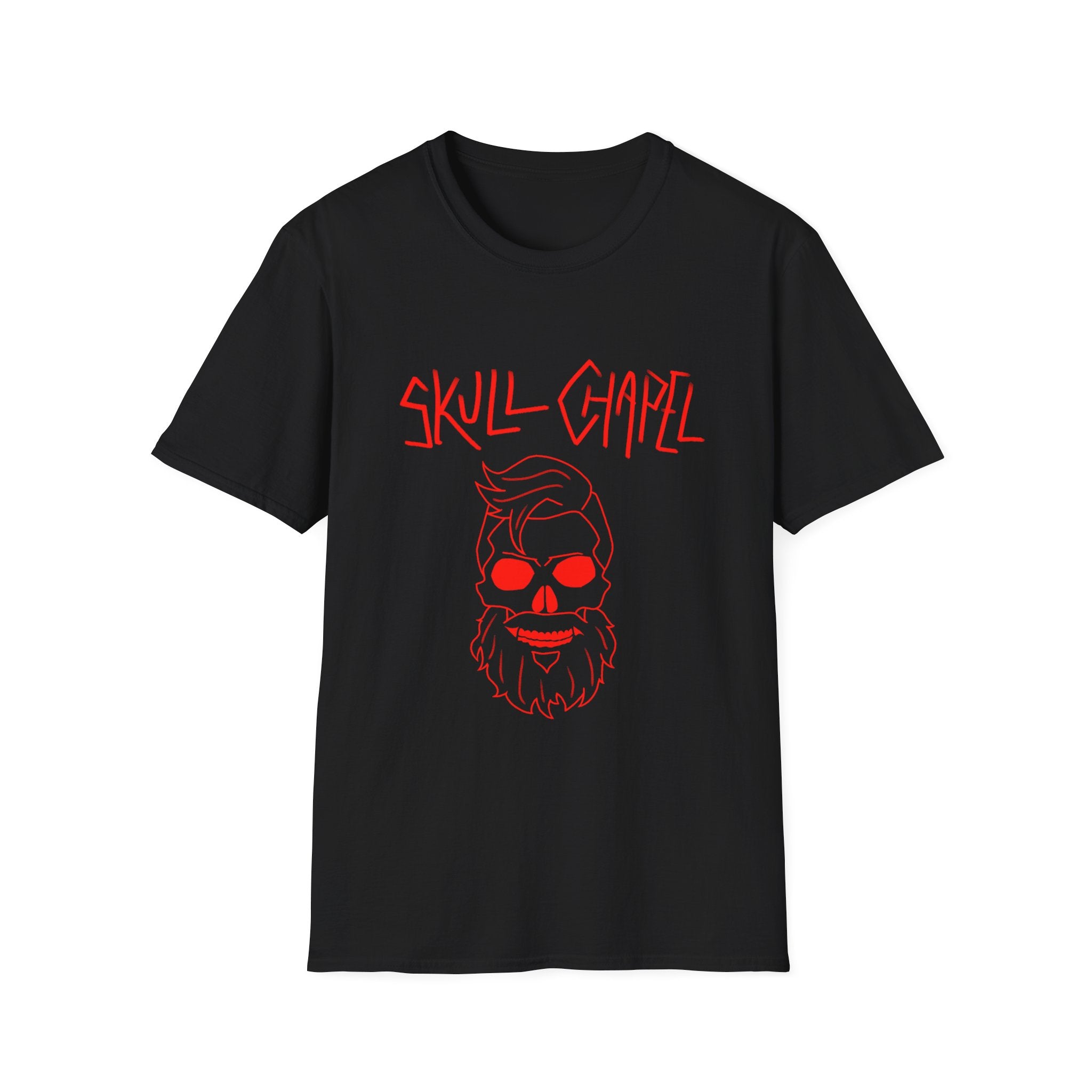 Skull Chapel, T-Shirt | Graphic Tee (Daddy's Red Version)