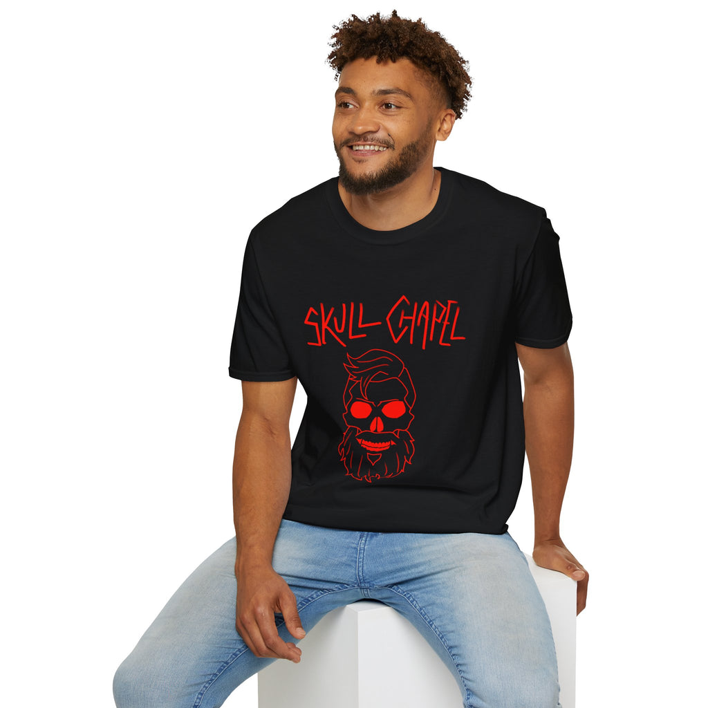 Skull Chapel, T-Shirt | Graphic Tee (Daddy's Red Version)