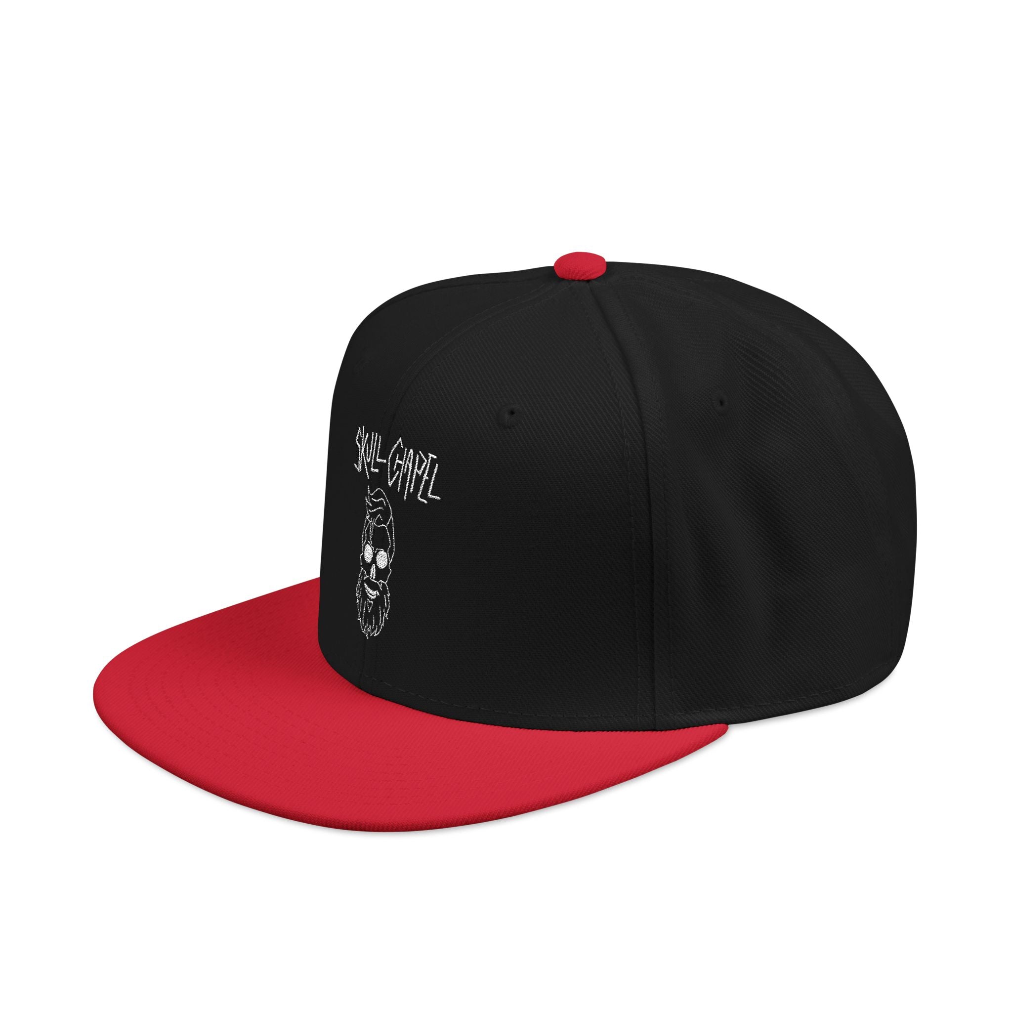 Skull Chapel Hat | Flat-bill snapback hat